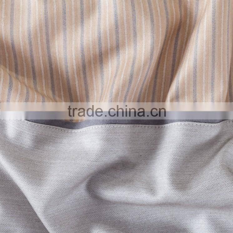 Golden color egyptian cotton flat bed sheet 6 pcs comforter set for Middle east embroidery bedding set