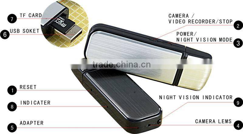 S828 Night Vision U-Disk Camera mini camera 1280x960