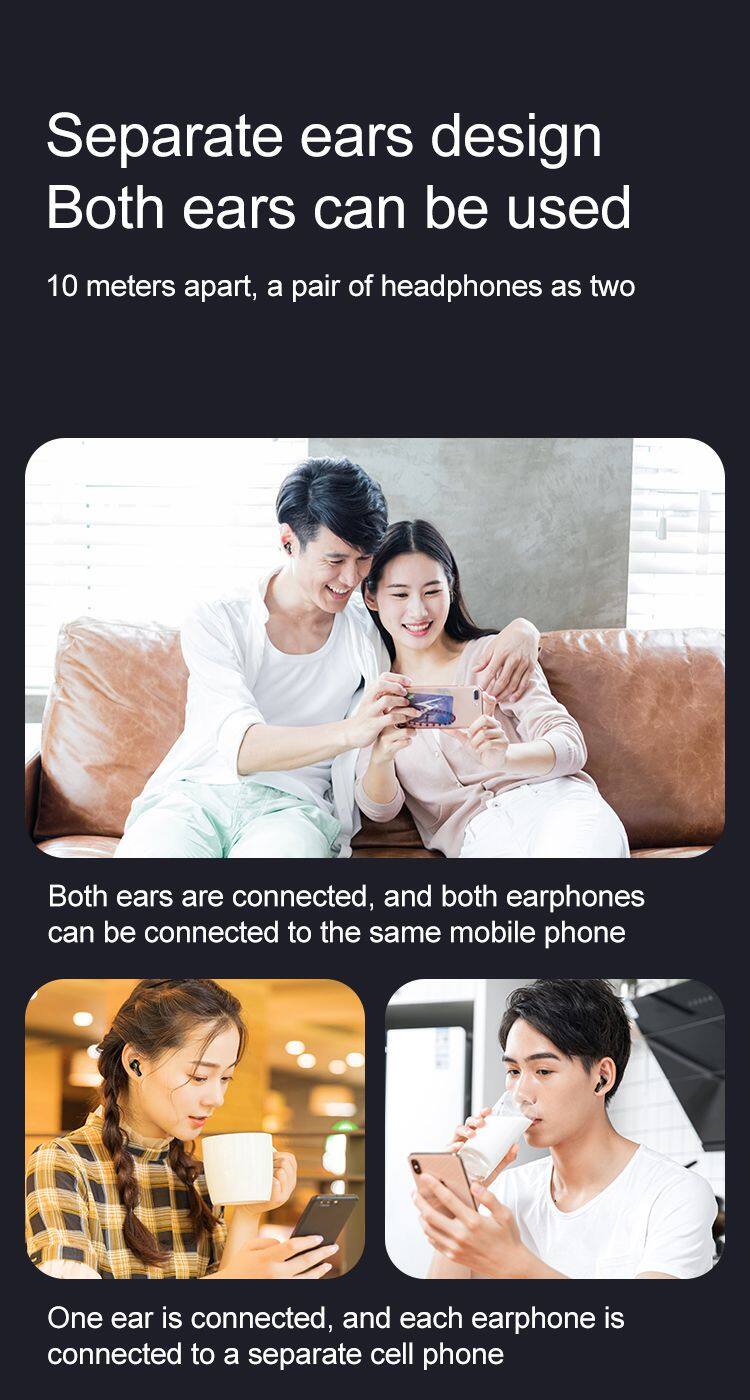 Strong Bass Rename K8 TWS Bt 51 Wireless Earphones Headphones Earbuds For Smartphone Earphones