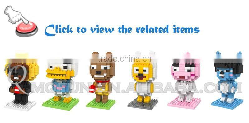 Mini Qute DR.STAR kawaii korea expression package duck plastic building block cartoon model education educational toy NO.624