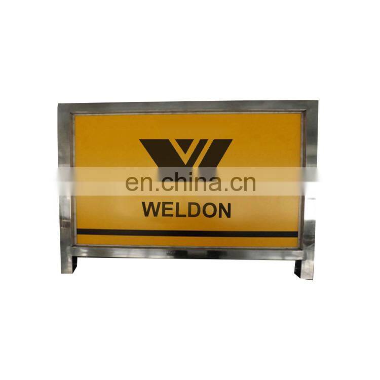 WELDON Hot Sale Cafe Breeze Barriers /Wind/advertising barrier with banner for Advertising