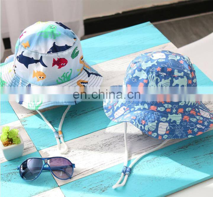 2022 New Summer Baby Sun Hat Children Outdoor Neck Ear Cover Anti UV Protection Beach Caps Boy Girl Swimming Hats For 0-8 Years