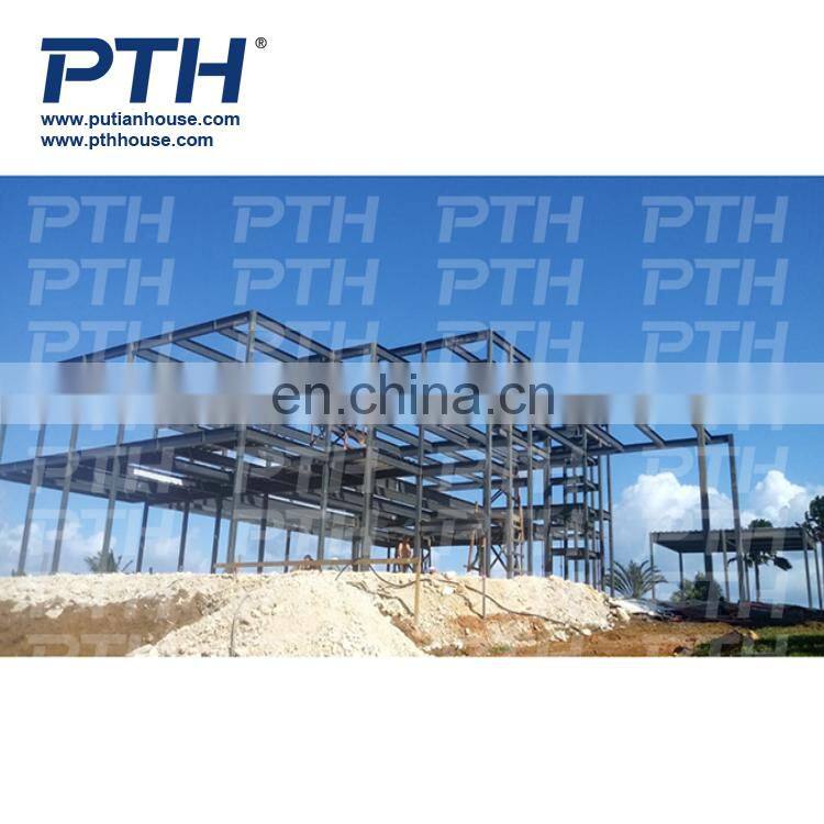High Rise Prefabricated House Building Frame Construction Hotel Steel Structure