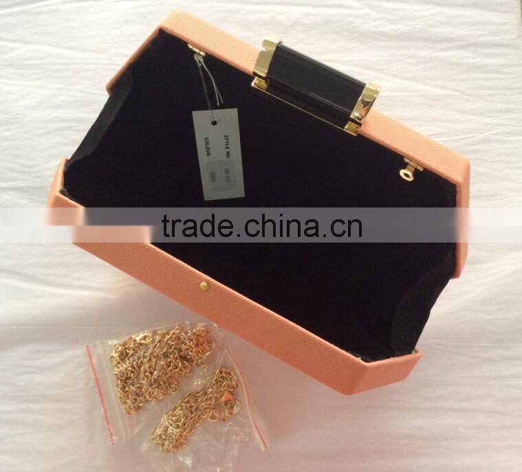 ladies bridal evening bags, pu clutch bag made in china