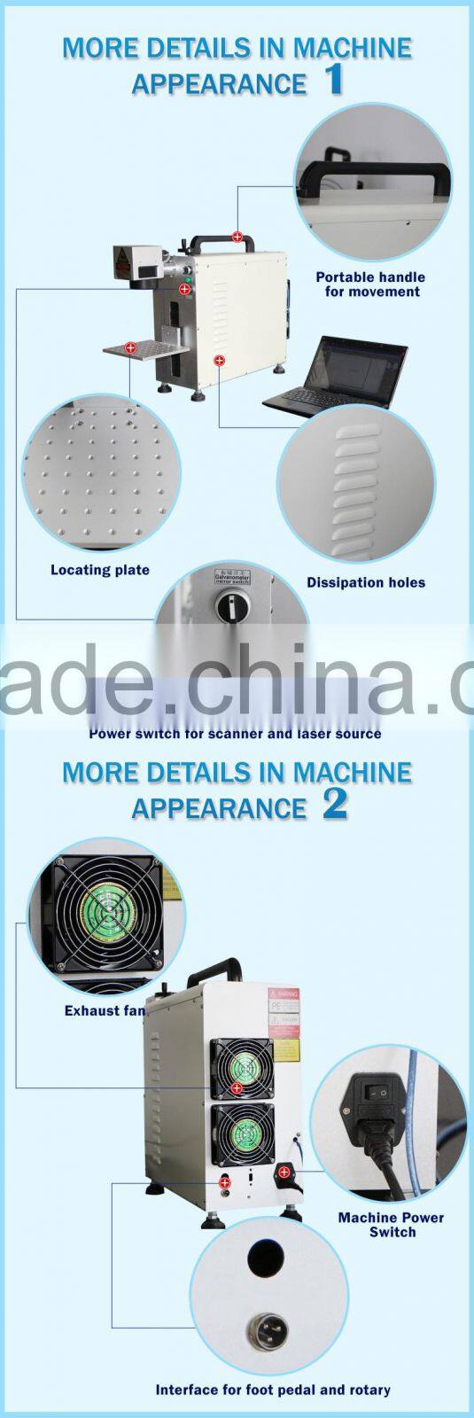 Fiber laser marking machine