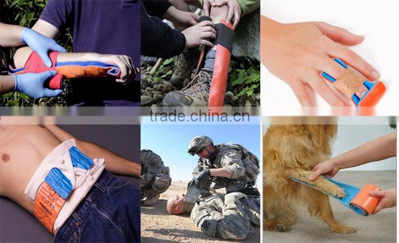 How to roll out stretcher shin splints for first aid