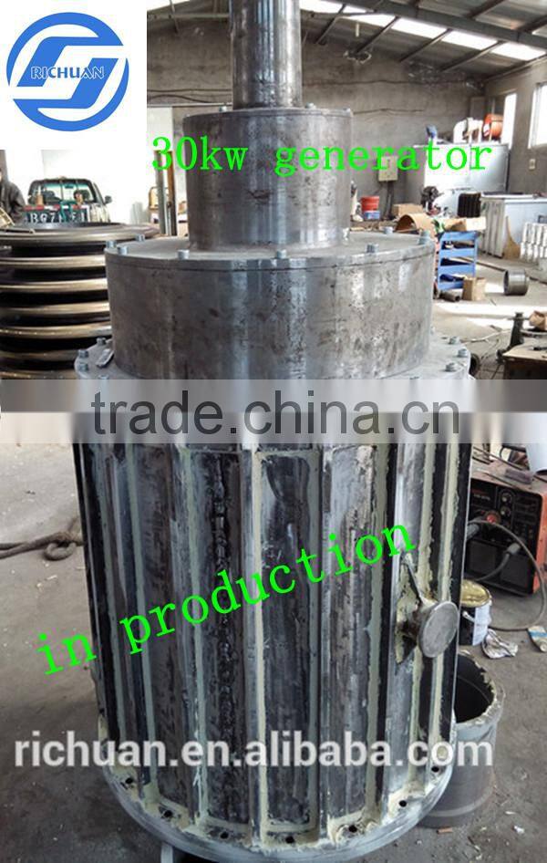 30kw new design magnetic generator free energy, CE approved vertical axis wind turbine price for sale