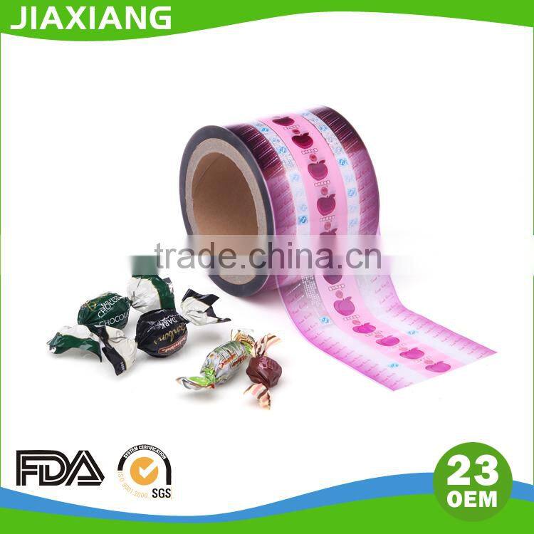 PVC/PET Metallized film for candy wrapper