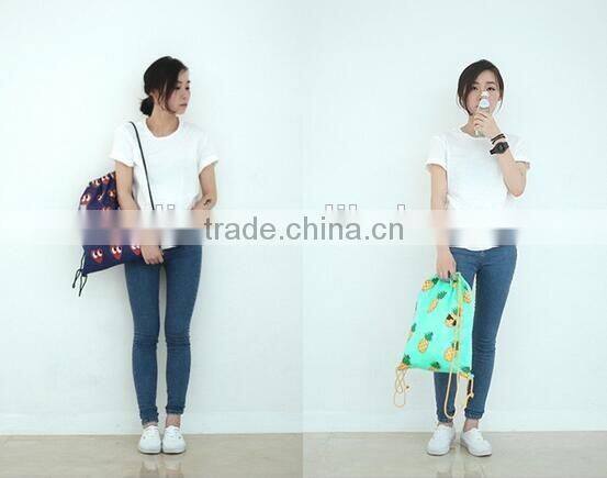 Cotton canvas drawstring bag cotton string bag small cotton bag