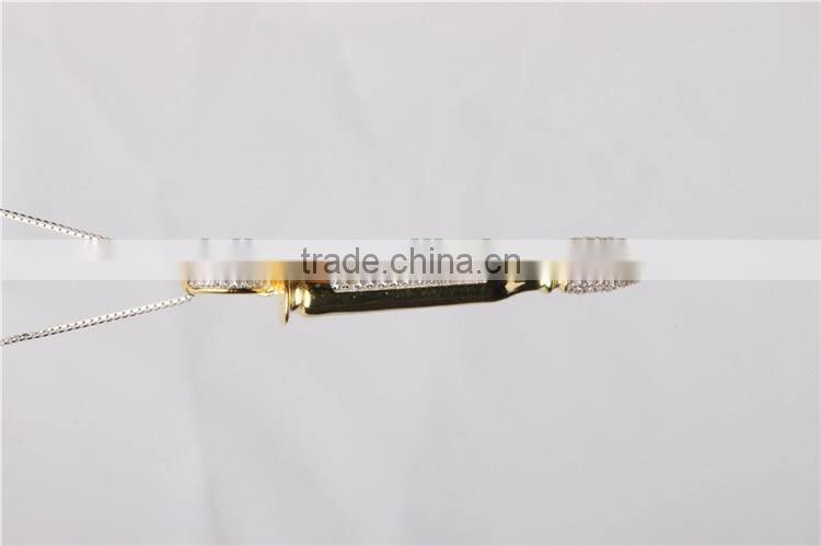 Wholesale American styles hip hop brass rocket pendant with high quality