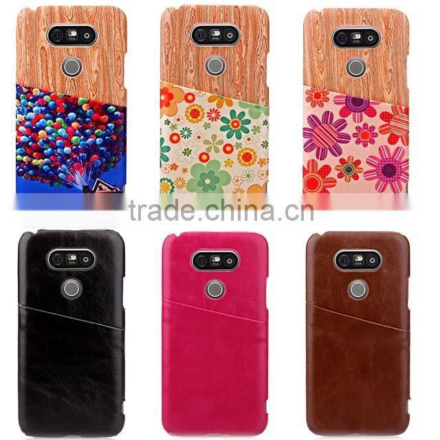 Back Cover for LG G5 Fashion Leather Case for G5 with Card Slots High Quality
