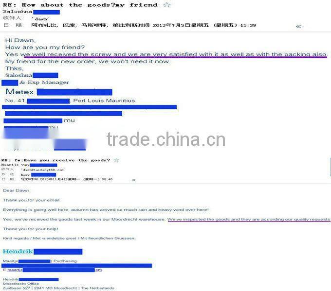 yellow zinc coated t head adjustable bolt