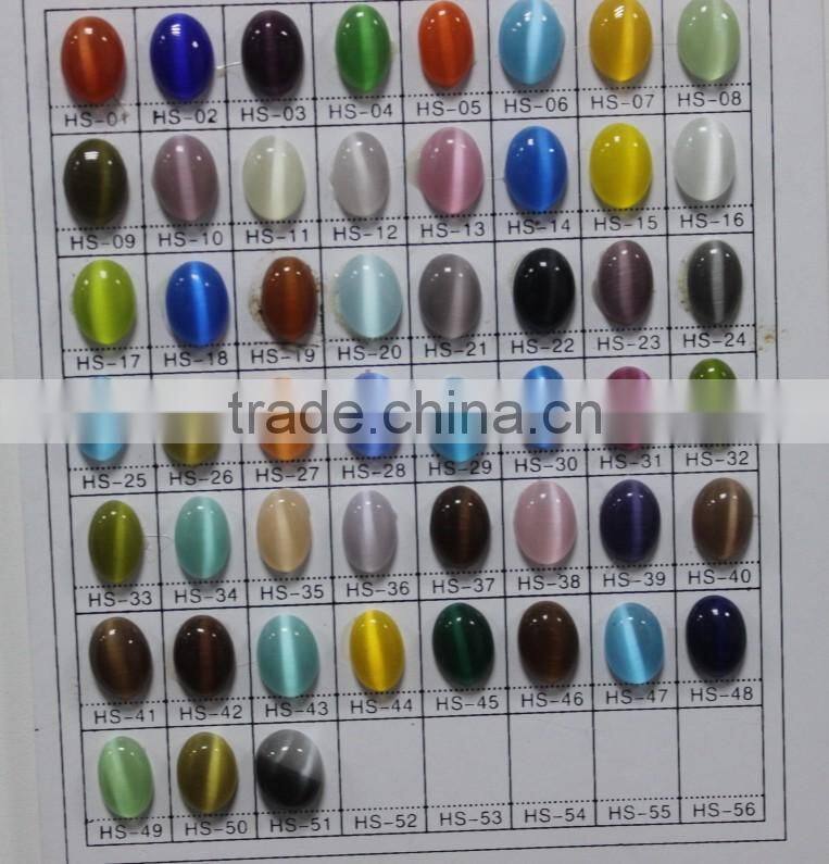 Light Pink Cat's Eye Stone,Oval cut 1mm to 20 mm ,other color also avaliable