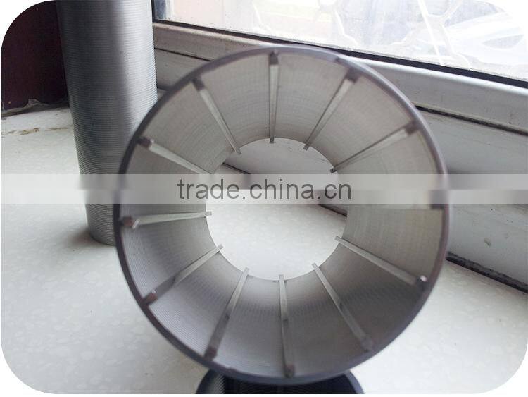 Round stainless steel water well screen
