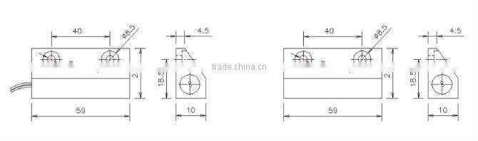 E-5continents 5C-57 wide gap magnetic proximity switch metal case ideal for metal door or window