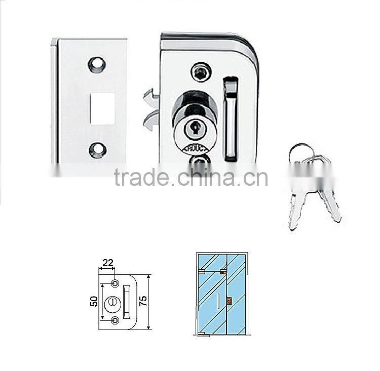 SKG-02S sliding glass door key locks for South America Market