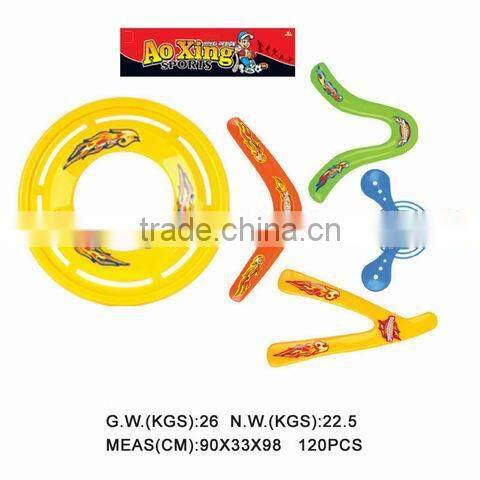 Plastic sport toy boomerang frisbee toys wholesale