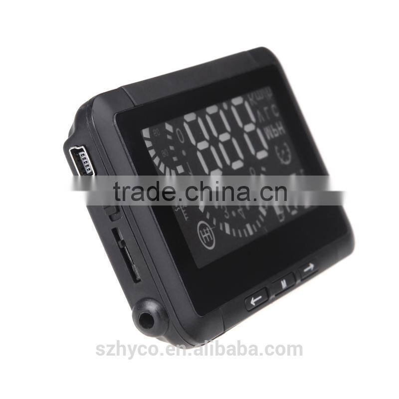 LED Car HUD Head Up Display With OBD2 Interface Plug & Play car Speeding Warn System lcd W01