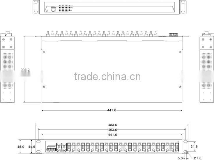 28 ports Industrial Gigabit Ethernet Fiber Switch with 4 SFP Ports