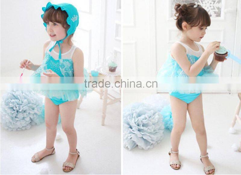 Little Elsa Princess Beautiful 3pcs Swimwear Kids for Girls