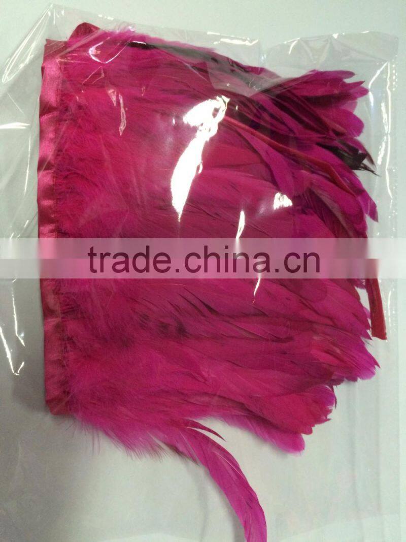 Wholesale Handmade Black Rooster Feather Cape Shawl For Wedding Dress Decoration