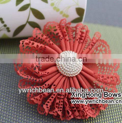 new styles! hot-sales handmade kids shabby flower with clip !cute girl hair flower clips ! hair flower clips for kids SF-177