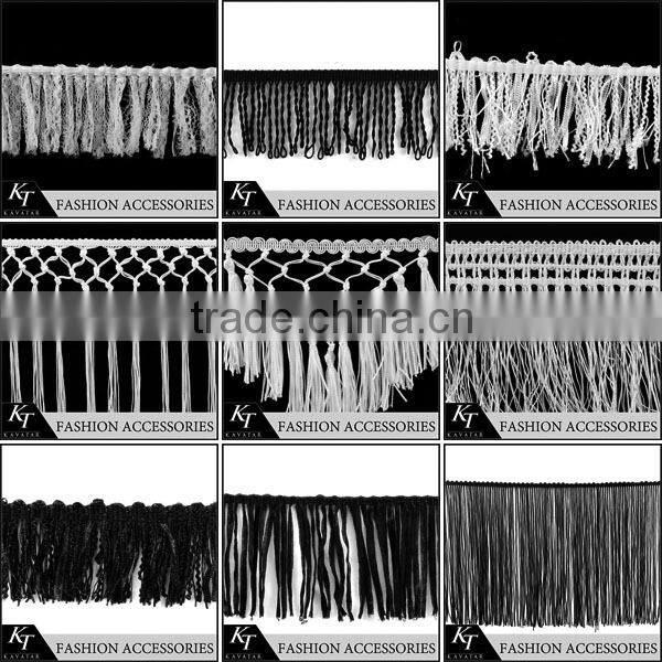 High quality cheap wholesale rayon tassel fringe