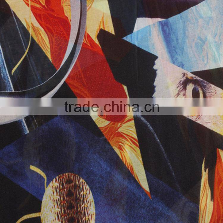 New Design Digital Pinting Cotton Fabric Textile For Womens Shirt Clothing