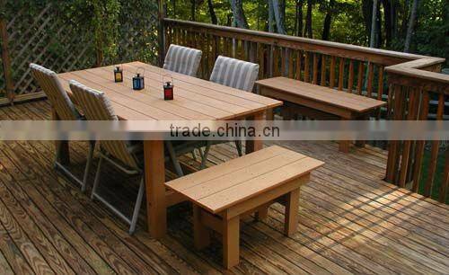 2013 newest wood plastic composite garden bench