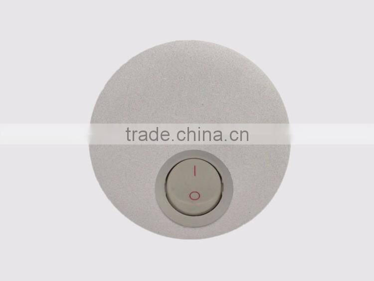 3W LED wall mount light for hotel bedside reading lamp with flexible gooseneck on/off switch