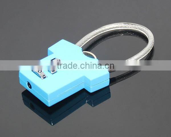 Steel Wire Resettable 3 Digit Combination Travel Luggage Suitcase Padlock Alloy T-shirt Metal Digital Locker Lock