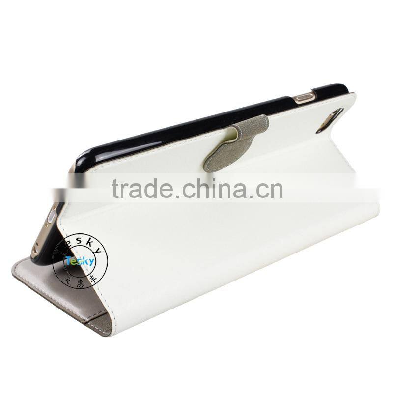 have in stock cheap leather wallet for iphone 6 case with custom design