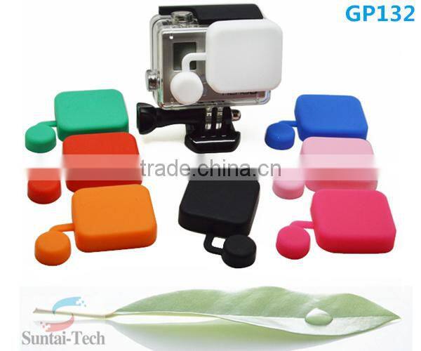 Hot sale Gopros accessories colorful Silicone Cap for the housing of Go Pro He ro3+ only,protective cap for gopros,GP132