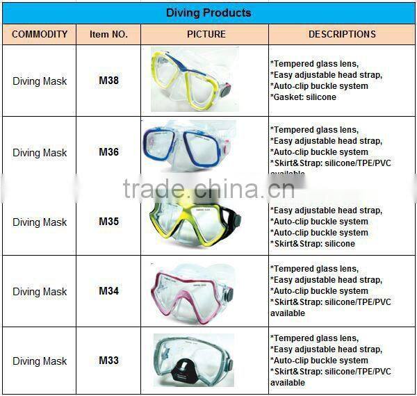 Latest Design Latex Free Diving Mask With The Best Price List