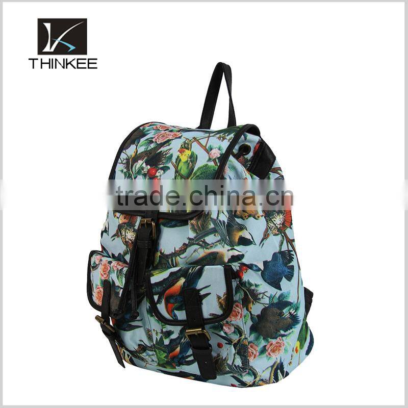 Girls drawstring bag 2016 new model hot sale fashion drawstring backpack bag