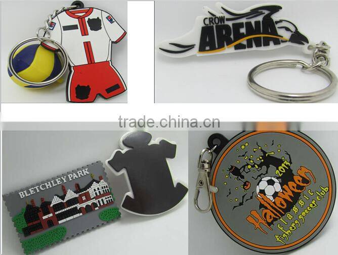 Rubber Material and soft pvc keychai Type 3d pvc keychain