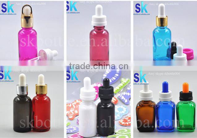 essential oil /e liquid glass bottles glass dropper bottle 30ml amber in the tubes