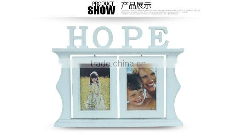 Double window shape bathroom MDF and wood material frames