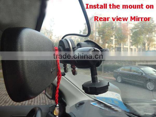 New High Quality Metal Universal Car DVR Digital Camera Sports DV Recorder Bike Motor Scooter Mount Car Rearview Mirror Holder