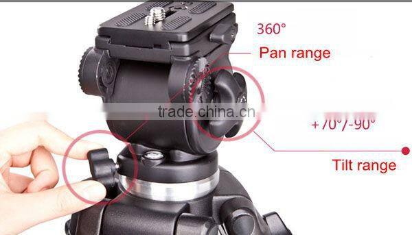 Professional Video Tripod heavy duty with fluid pan head for camera film photography WT717