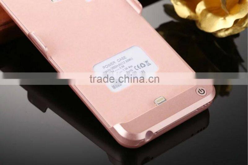 Creative 3500mah backup battery charging case for iphone 6 6 s