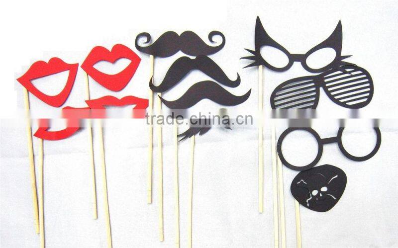 Paper mustache stick