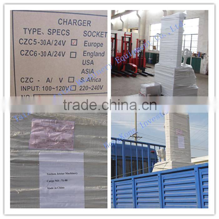 Semi electric pallet jack