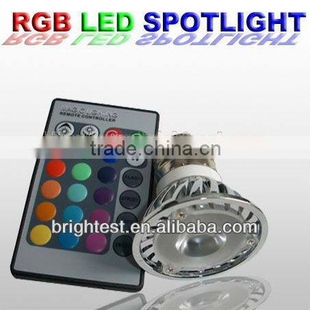 DC12V MR16 3W RGB LED Spot Light