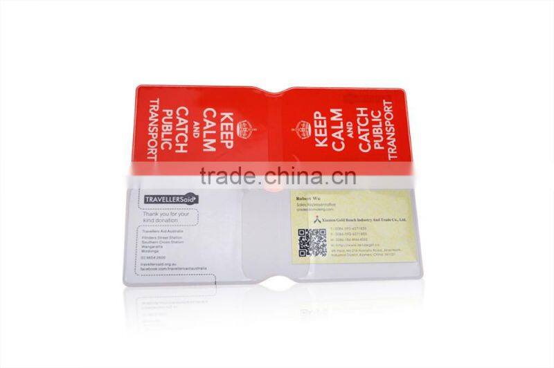 PVC Material and Presentation Folder Type PVC Card Holder Name Card Holder