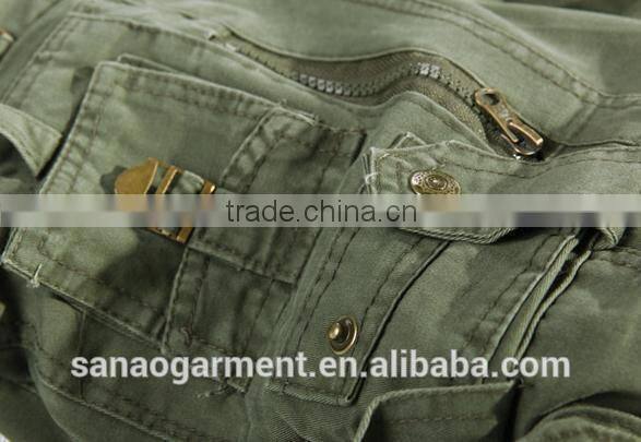 2015 100% cotton big yards men's overalls with multi-pocket