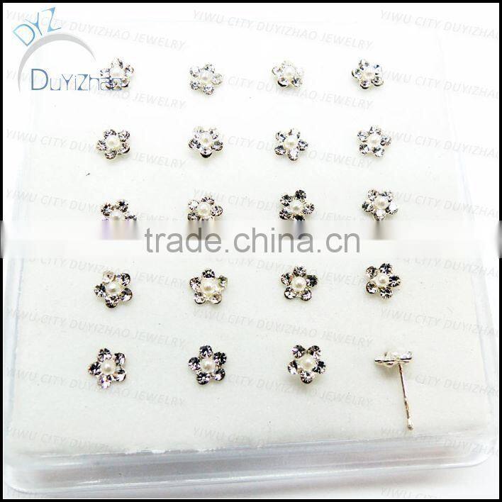silver unique nose piercing jewelry