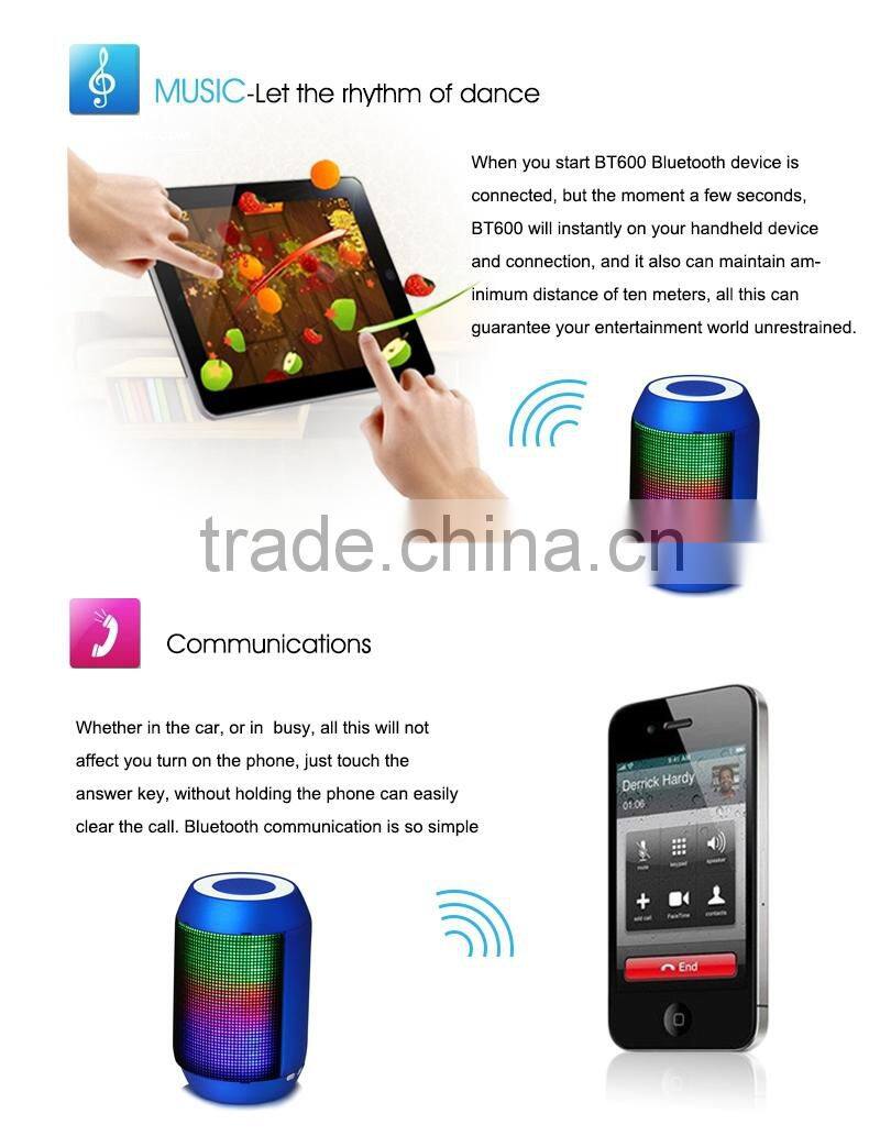 Wireless microphone round bluetooth mini speaker