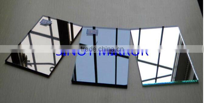 Tinted silver mirror glass in customer size with double coated paint