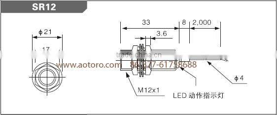 SR12-10DP2 hall proximity magnetic sensor quality guaranteed